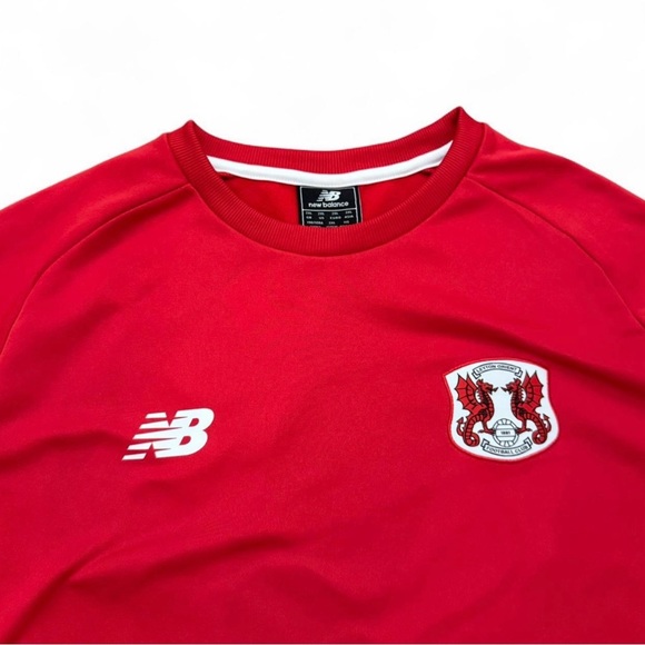 New Balance Red Long Sleeve sweatshirt leyton orient men’s xxl - Picture 3 of 5